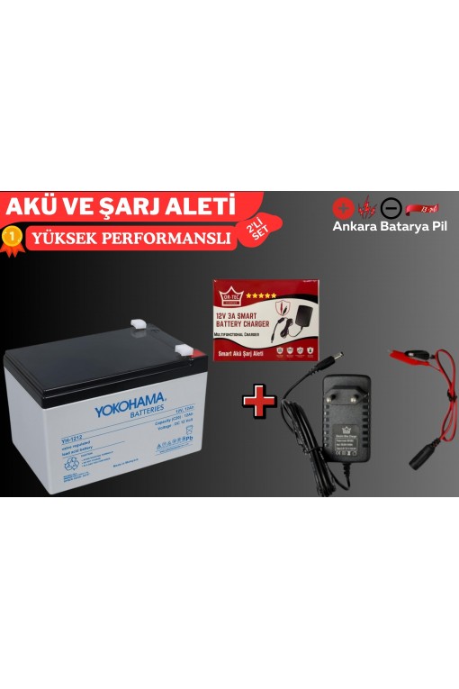 YOKOHAMA 12V 12 AH VE 3 AMPER AKÜ ŞARJ CİHAZI YOKOHAMA 12V 12 AH VE 3 AMPER AKÜ ŞARJ CİHAZI